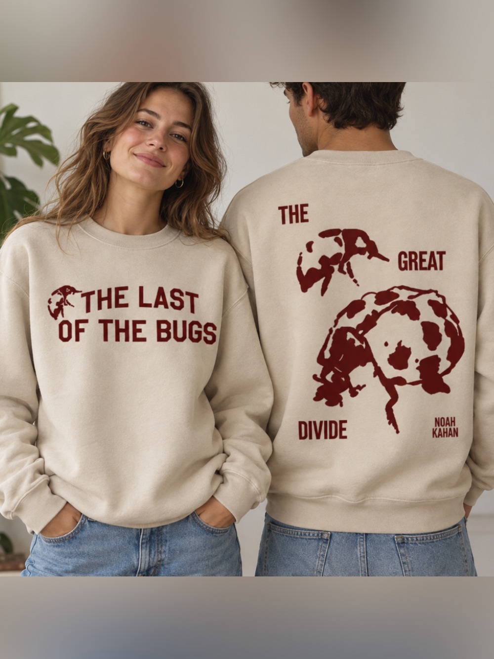 Noah Kahan The Last of the Bugs The Great Divide Vintage Sand Sweatshirt